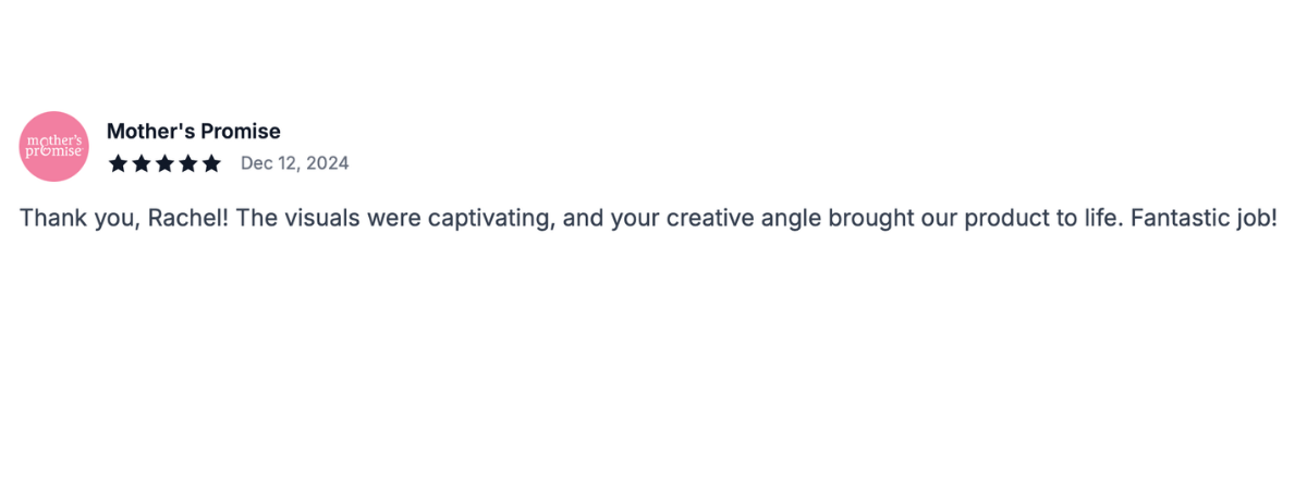 Brand partner testimonial for UGC content creator Curly Money